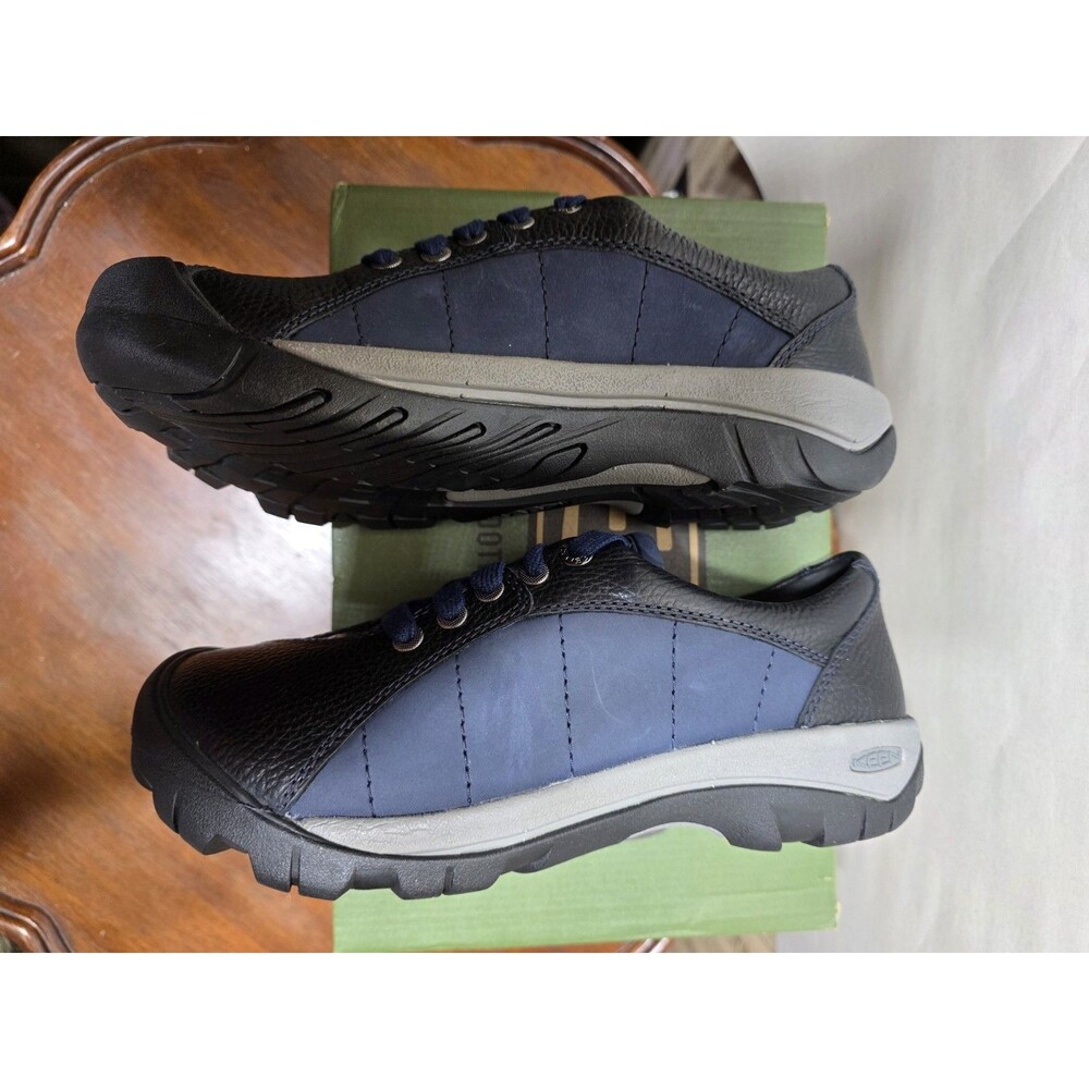 KEEN Presidio Women's 7 Naval Academy Dark Navy Leather Walking Shoes 1030123